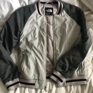 Grey North Face Puffer Jacket